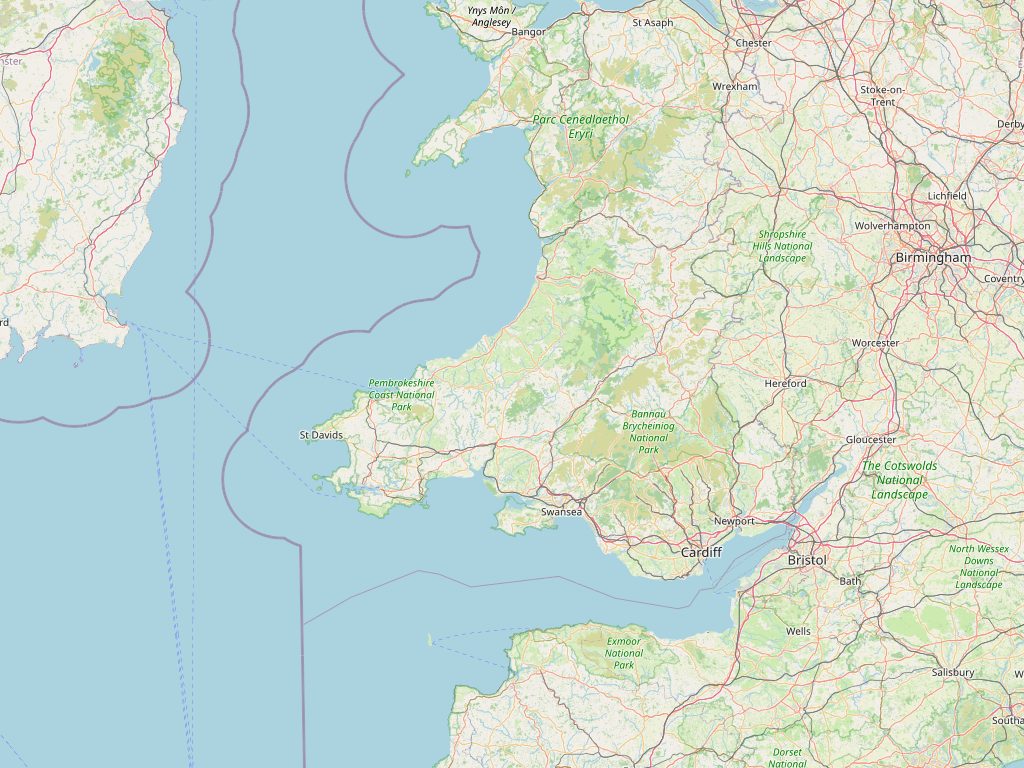 Map of Wales showing the towns we cover
